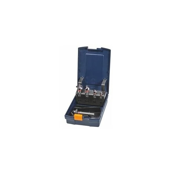 Garant 5 Pc Master SteelHT Countersink with 3 Drive Flats Set, 90 Deg, TiAlN Coated, 6.3 mm to 25 mm 150356 5 - main